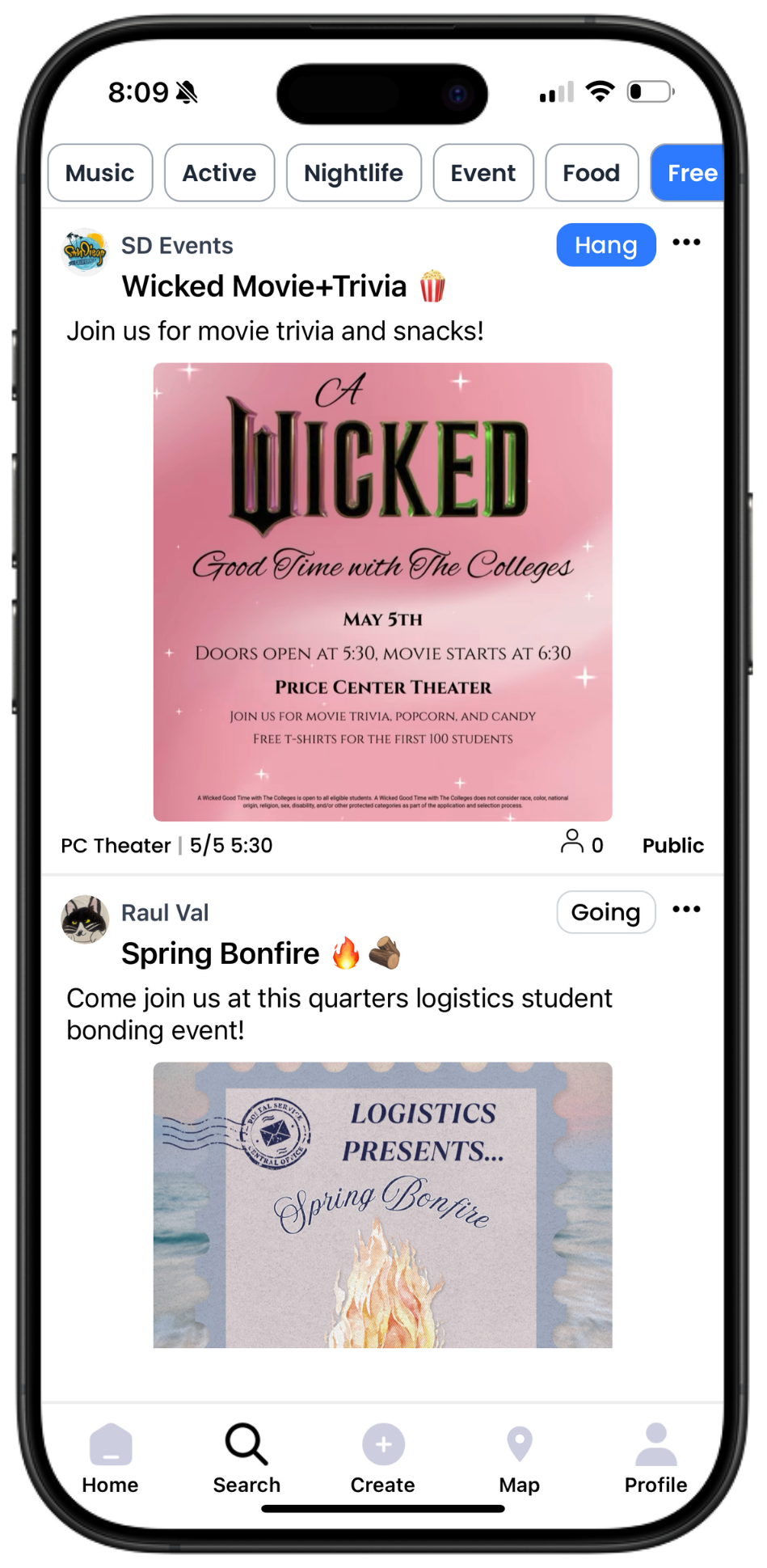 Hangnow Home Screen